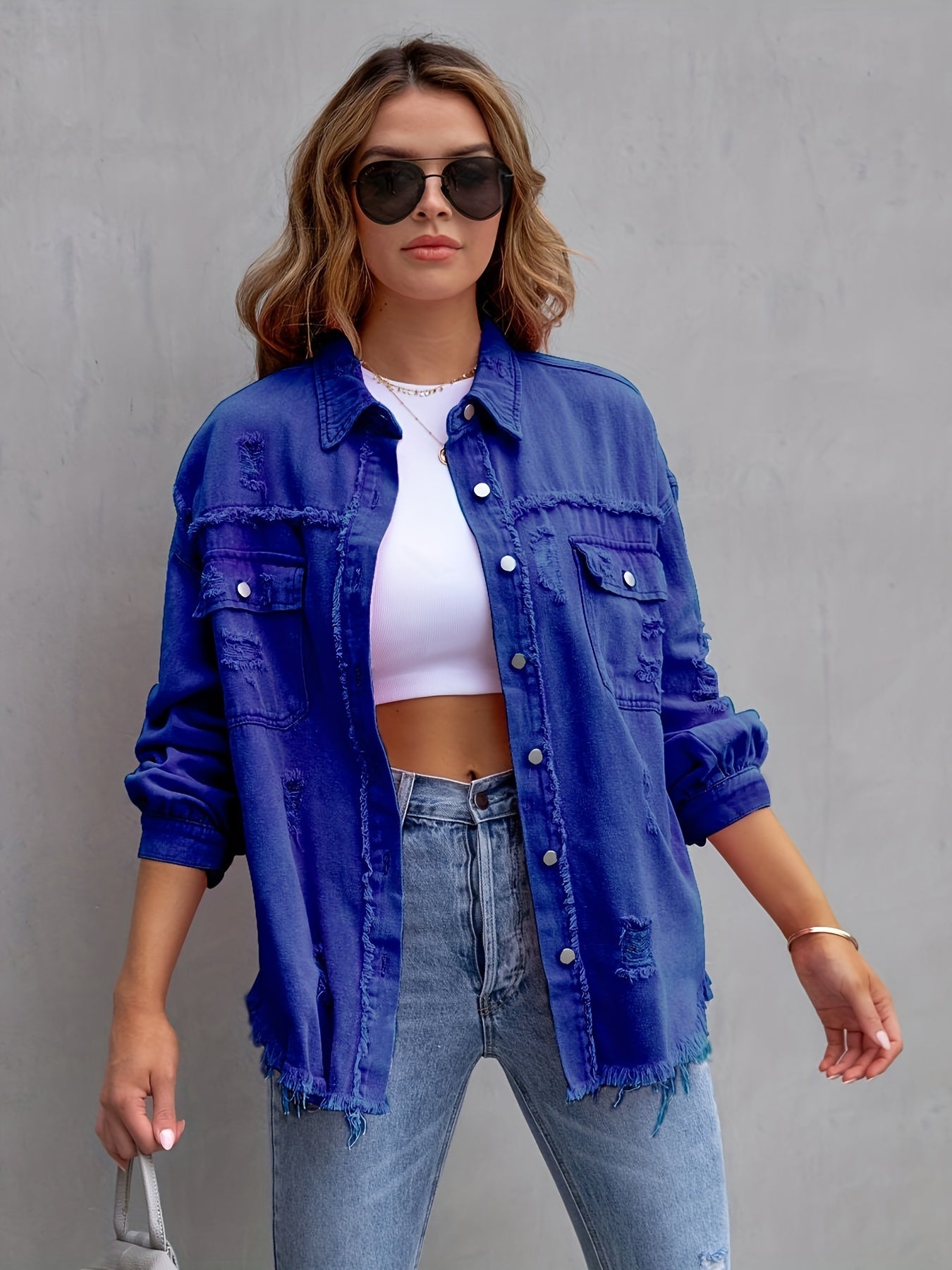 DenimCharm™ – Stylische Damen Jeansjacke für jeden Anlass