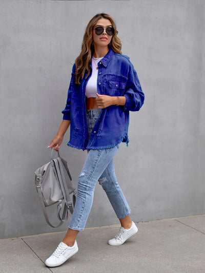 DenimCharm™ – Stylische Damen Jeansjacke für jeden Anlass
