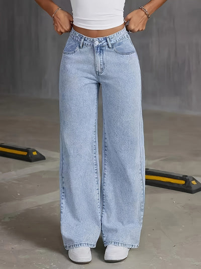 DenimEase™ – Die Perfekte Baggy Jeans für Damen