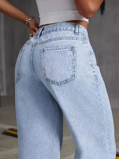 DenimEase™ – Die Perfekte Baggy Jeans für Damen