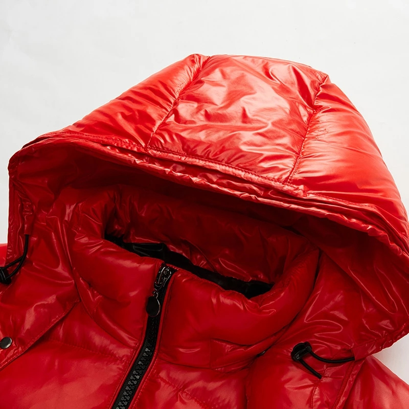 Premium gesteppte Kapuzen-Pufferjacke für Männer