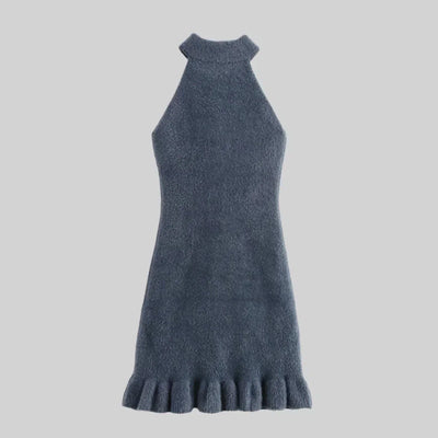 Strick-Minikleid mit Ziersteinen | Femininer Schnitt | Verspielt & Elegant
