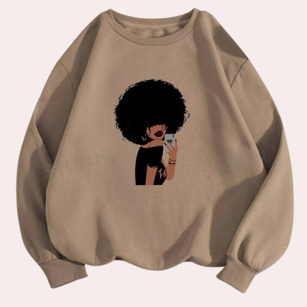 Stylischer Oversize-Sweater | Modernes Print-Design | Lässiger Look