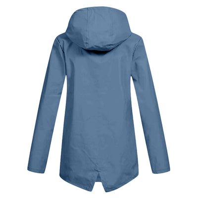 Wasserdichte Damen Regenjacke mit Kapuze - Leicht & Windfest