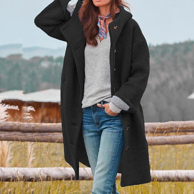 Damen Herbstmantel Elegant Warm