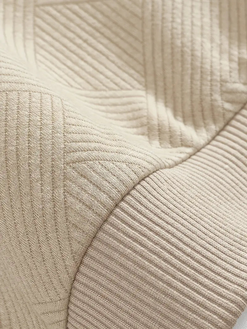 Herren Vintage Strickjacke mit geometrischem Reißverschluss-Muster
