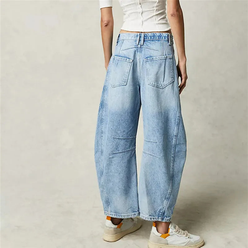 Damen Retro Jeanshose - Lässiger Schnitt