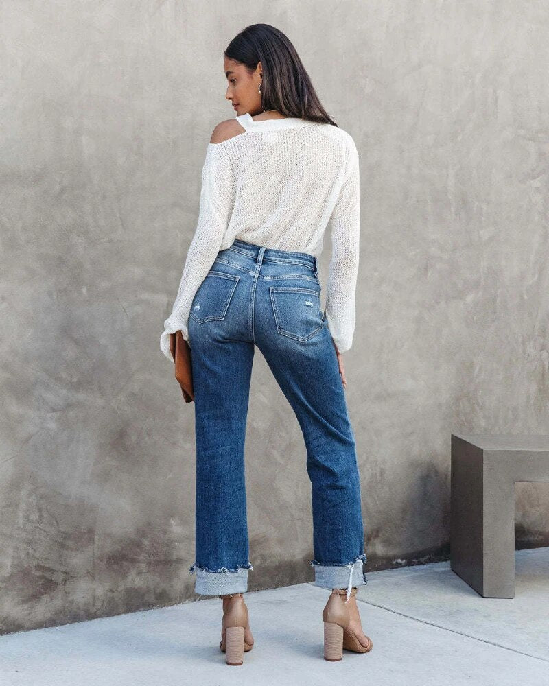 Melwen -  Figurschmeichelnd. – Unsere neueste Damenjeans für die Saison