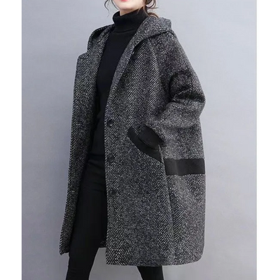 Damen Wintermantel mit Kapuze - Bequem, Warm und Stylish