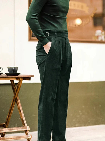 Herren Vintage Cord Hose im Retro-Schnitt