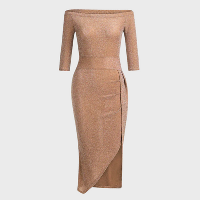 Elegantes Abendkleid für Damen mit langen Ärmeln