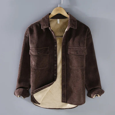 Warme Herren-Cordjacke für den Winter