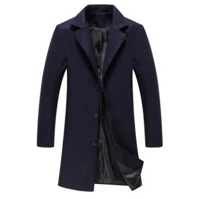 Herren Wintermantel - Eleganter Wollmantel mit warmer Fütterung für Business & Freizeit