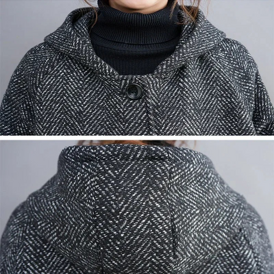 Damen Wintermantel mit Kapuze - Bequem, Warm und Stylish