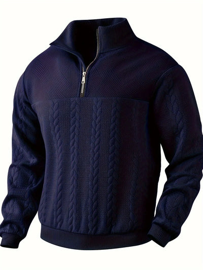 Warmer Herren-Strickpullover aus Wolle für den Winter