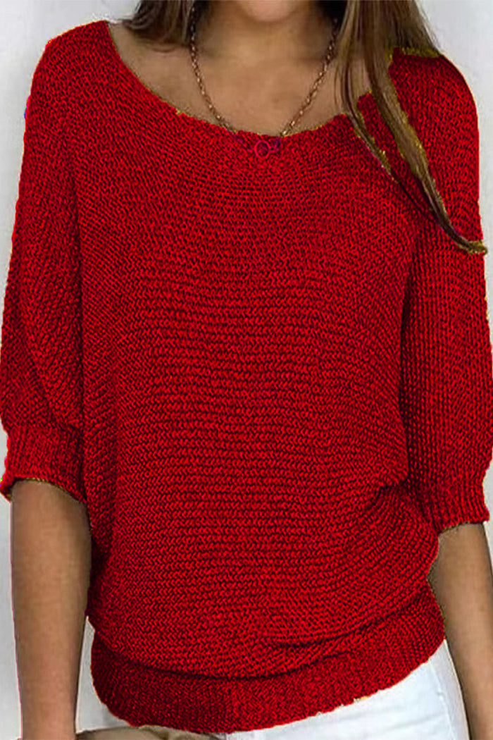 Damen Basic Rundhals Top Einfarbig Casual