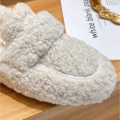 Warme Damen Pantoffeln aus Plüsch - Flauschige Hausschuhe