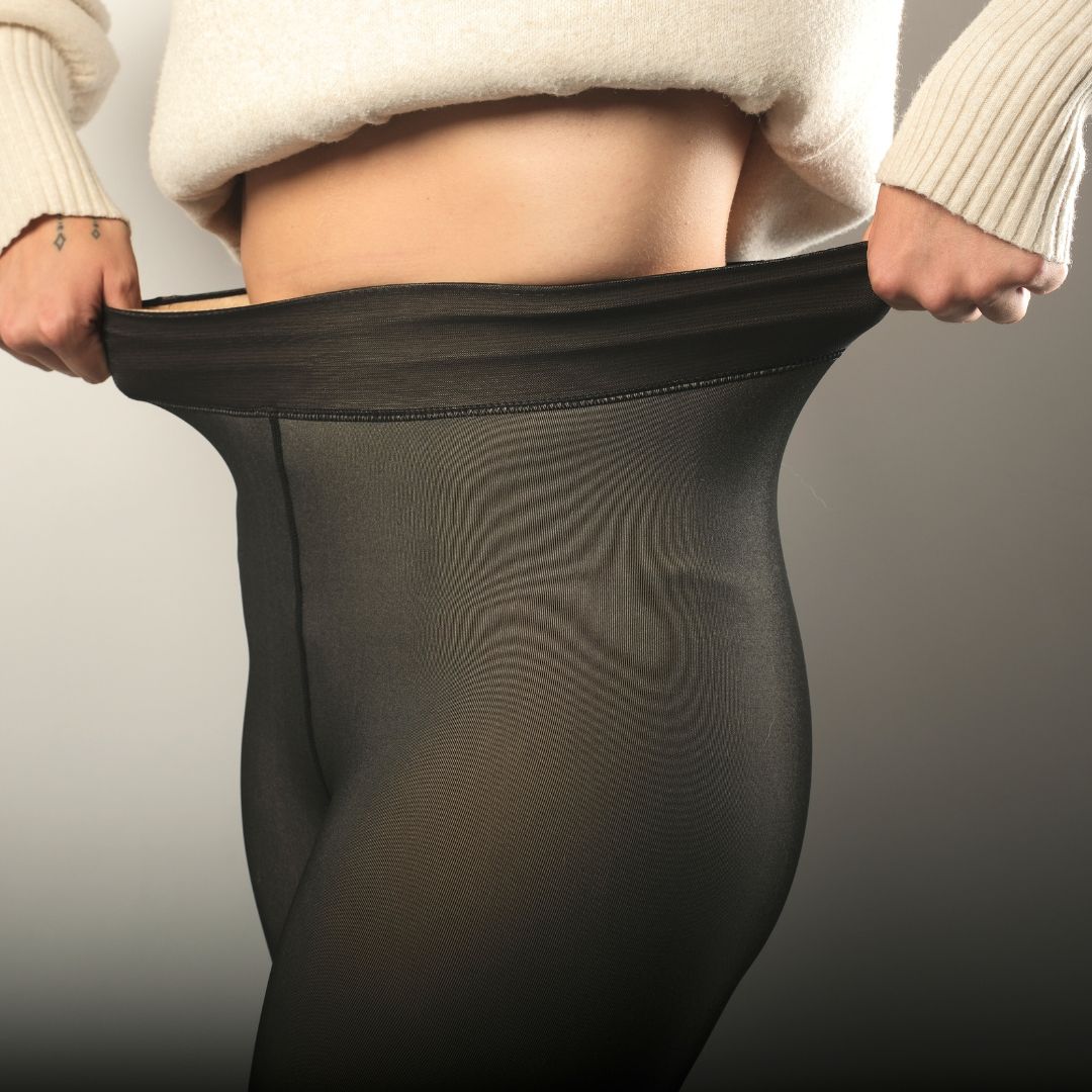 Warme Damen Thermo-Strumpfhose mit Fleece-Futter für Winter & Herbst