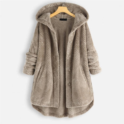 Damen Kapuzenfleece mit weicher Webstruktur