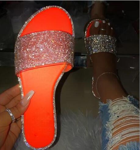 Angelina - Bequeme Damen Glitzer-Hausschuhe