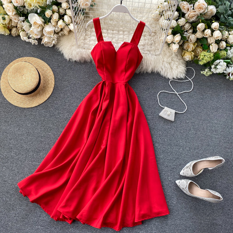 Strahlendes Gelbes Cocktailkleid ohne Ärmel