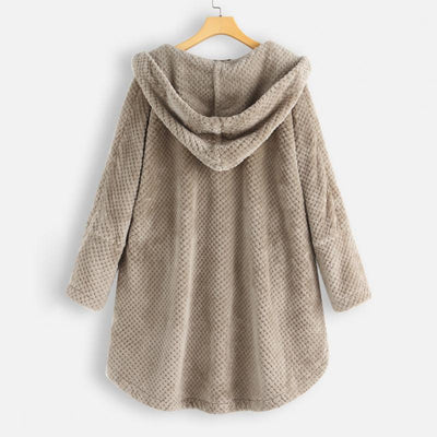 Damen Kapuzenfleece mit weicher Webstruktur