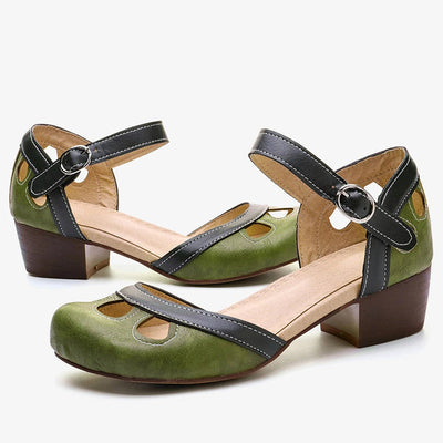 Darcey - Vintage-inspirierter Stil mit einer Retro-Ästhetik Sandalen Damen | Klassischer Riemen über dem Spann