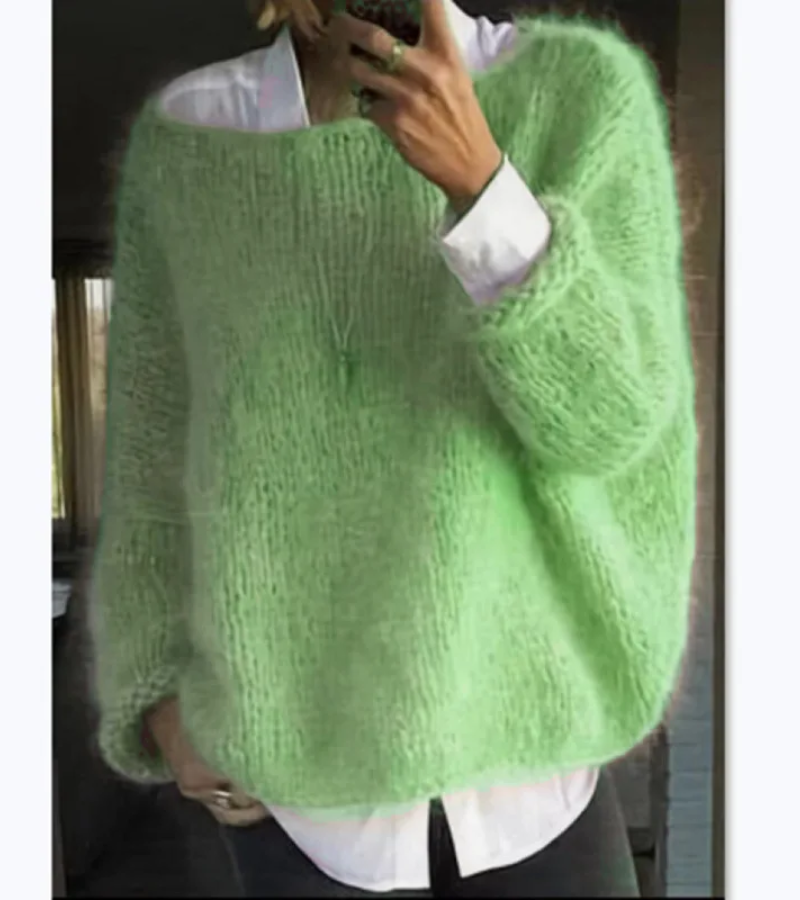 Damen Oversize Strickpullover | Weich & Kuschelig