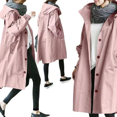 Damen Wasserdichte Funktions-Windjacke mit Kapuze