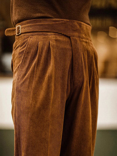 Herren Vintage Cord Hose im Retro-Schnitt