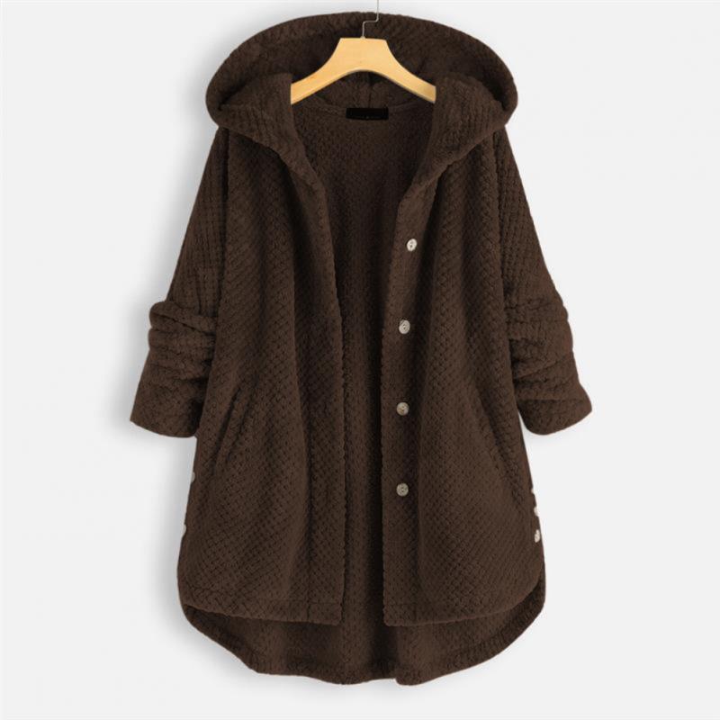 Damen Kapuzenfleece mit weicher Webstruktur
