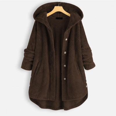 Damen Kapuzenfleece mit weicher Webstruktur