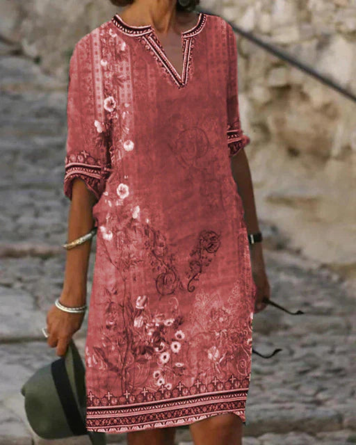 Zara | Minikleid mit Retro Blumenmuster