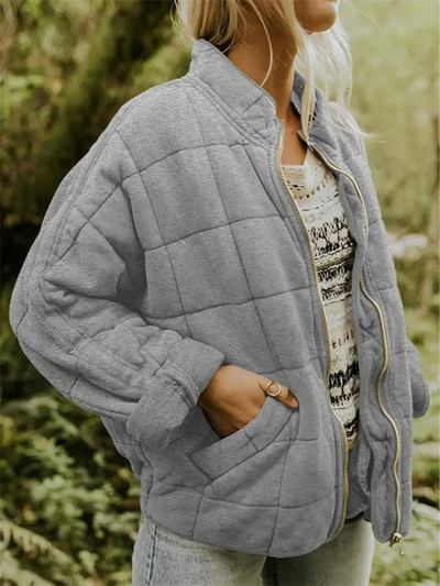 Übergroße Dicke Damenjacke - Modische und Bequeme Oberbekleidung
