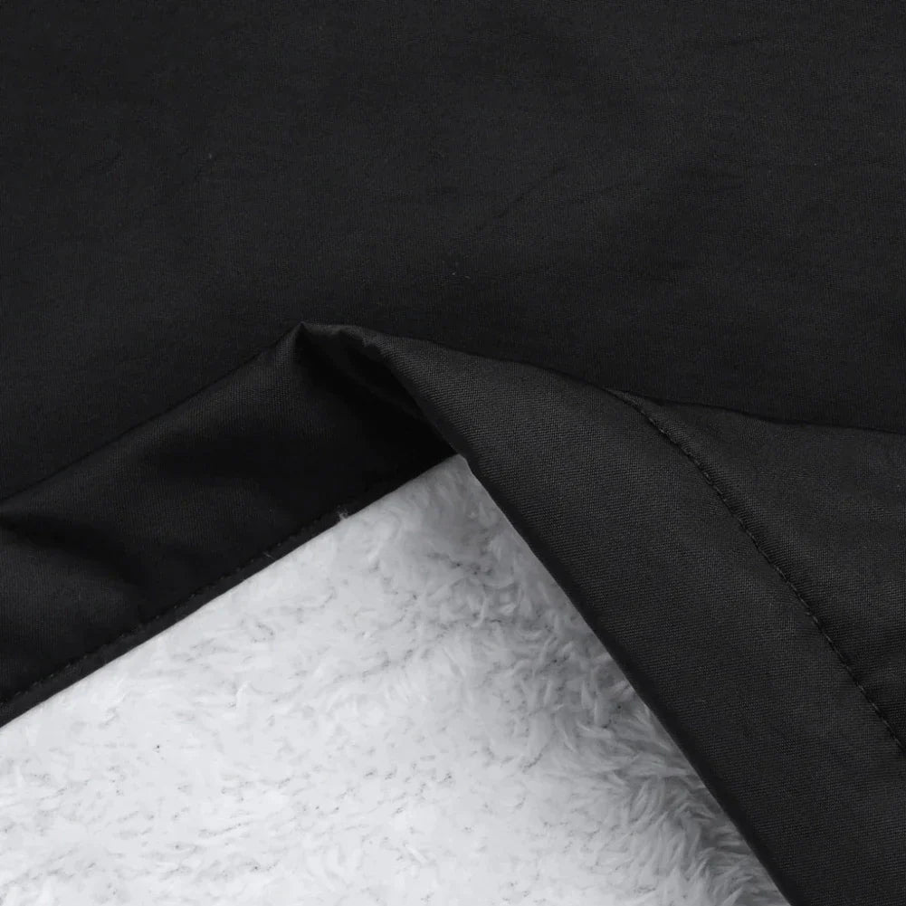 Warme stylische gefütterte Regenjacke mit Kapuze für Damen | Ideal für Herbst/Winter