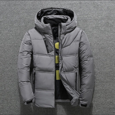 Warme Herren-Winterjacke mit Daunenfüllung