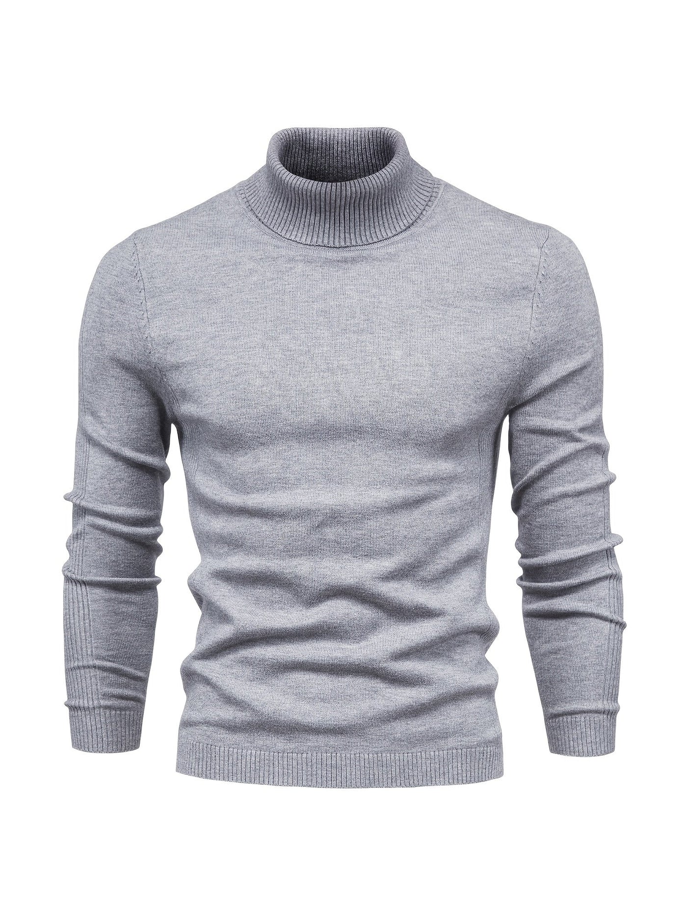 Eleganter Herren Rollkragenpullover aus Merinowolle