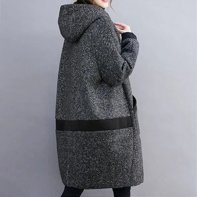 Damen Wintermantel mit Kapuze - Bequem, Warm und Stylish