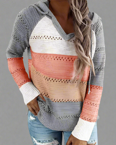 Lässiger Pullover mit Kapuze für Damen | Ideal für den Winter