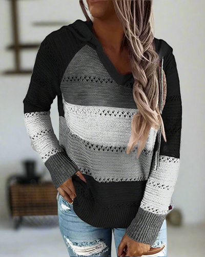 Lässiger Pullover mit Kapuze für Damen | Ideal für den Winter