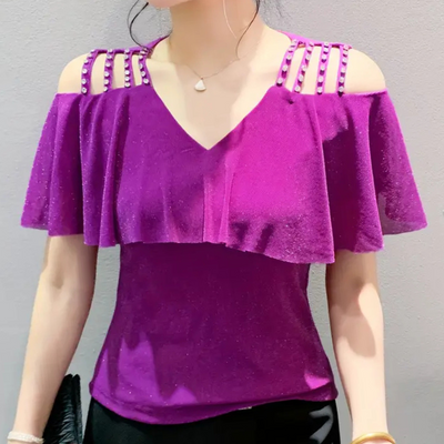 Vera - Stilvolle Bluse mit V-Ausschnitt Damen Vielseitig
