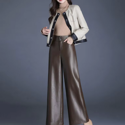 Damen Weite Lederhose in Premium Qualität