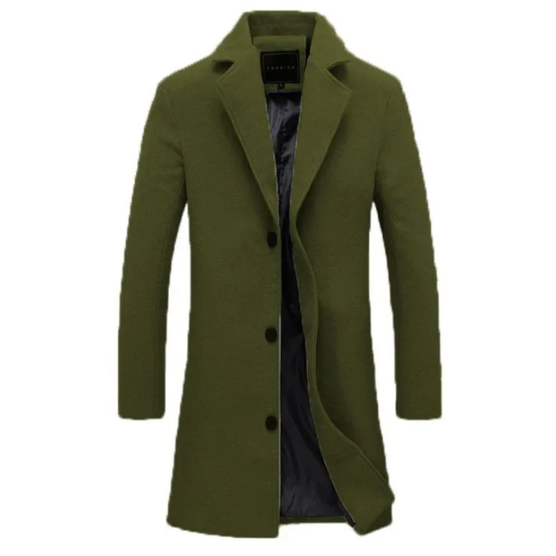 Herren Wintermantel - Eleganter Wollmantel mit warmer Fütterung für Business & Freizeit