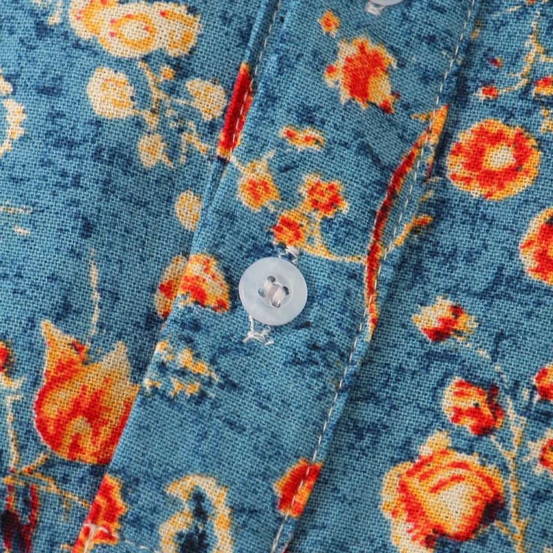 Joryan - MODISCHES HERRENHEMD MIT BLUMENDESIGN – SOMMER IN SEINER STILVOLLEN FORM