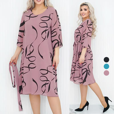 Elegante Lockere Midi-Kleid für Damen - Weich und Vielseitig