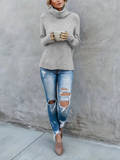 Damen Rollkragenpullover - Elegant & Warm