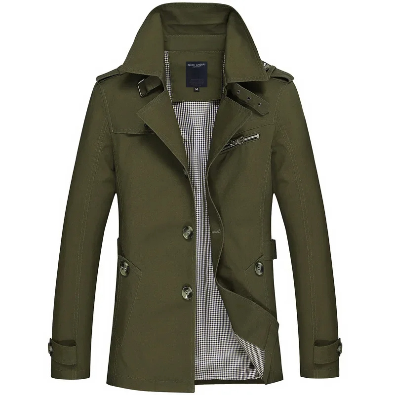 Herren Wollmantel in Premium-Qualität - Eleganter Doppelreiher Wintermantel
