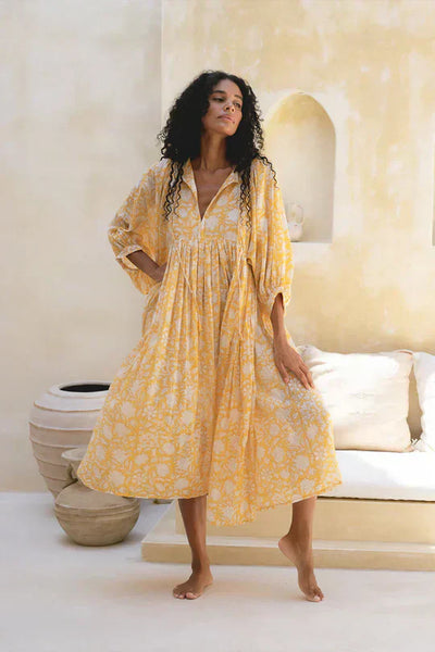 Damenkleid – Viskose – Boho-Blumenmuster – Sommerstil