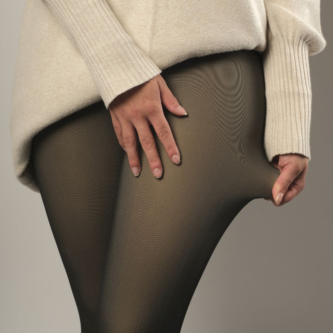 Warme Damen Thermo-Strumpfhose mit Fleece-Futter für Winter & Herbst
