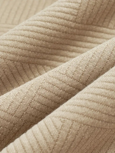 Herren Vintage Strickjacke mit geometrischem Reißverschluss-Muster
